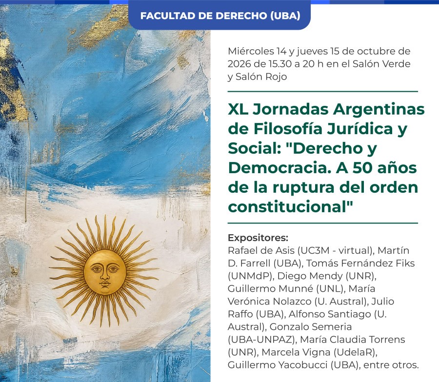 XL Jornadas Nacionales de Filosofia Juridica y Social